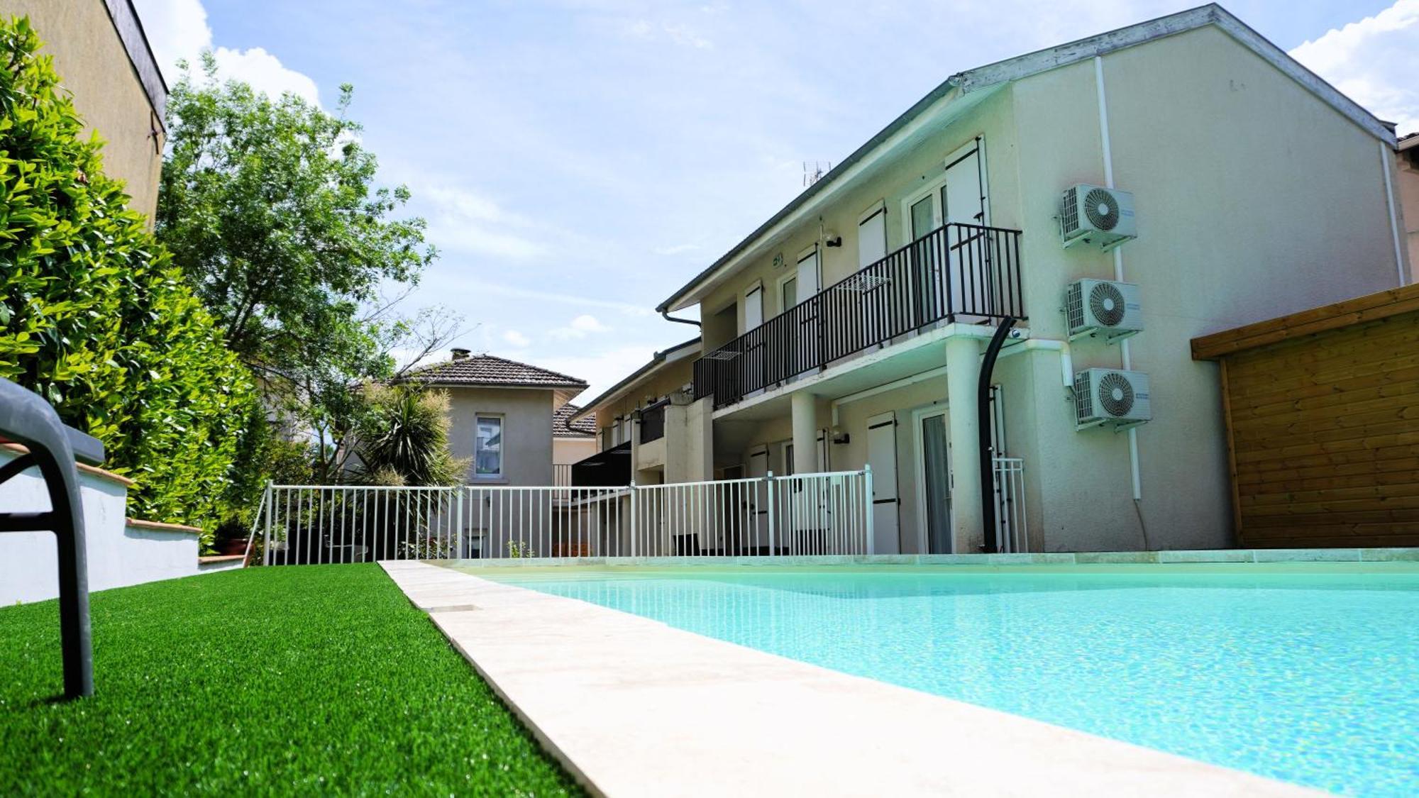 Hotel Aubergade Barbotan-les-Thermes Exterior foto